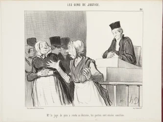 Il giudice di pace ha emesso la sua decisione, le parti sono considerate riconciliate