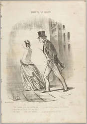 No, signora, non vi lascerò..., numero 3 della serie Quando si ha sfortuna da Le Charivari