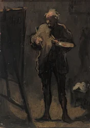 Il pittore davanti al suo quadro