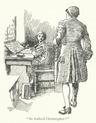 A piedi Johann Christoph Bach (litografia)