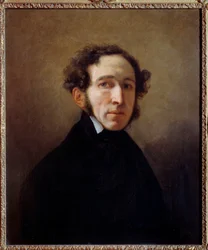 Ritratto di Étienne Arago (1802-1892) drammaturgo, politico, sindaco di Parigi. Dipinto di Émile Horace Vernet (1789-1863)