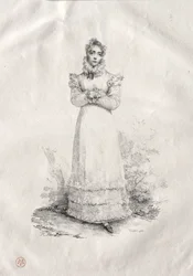 Giovane Donna in Piedi