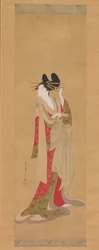 Cortigiana con una lettera in bocca, 1756-1815