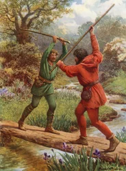 "La Lotta tra Robin Hood e Little John"