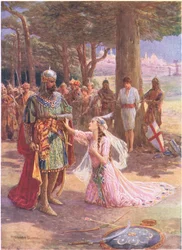 La principessa si avvicinò a suo padre, da 