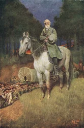 Generale Lee sul suo famoso cavallo 