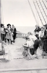 Phips recupera i tesori sommersi, anni 1690, pubblicato in Harpers Magazine, 1901