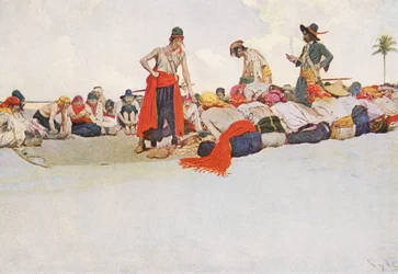 Così il tesoro fu diviso, inizio XX secolo (illustrazione di libro)