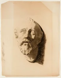 Disegno di calco di testa maschile