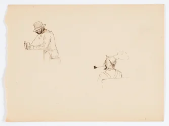 Senza titolo (Due disegni di uomini)