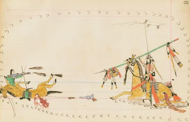 Lupo ululante e un altro guerriero, 1874-75