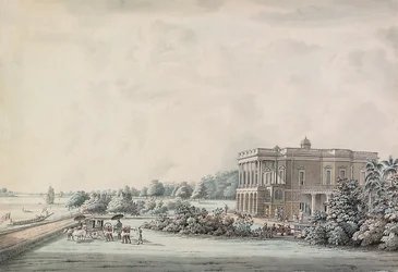 Casa del Giardino di Lady Teignmouth sulle rive del Hooghly, Calcutta, dopo il 1797