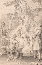 Disegno per un Frontespizio: "Il Brindisi"