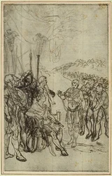 Studio per "La Pharsale" di Lucain, Canto IV