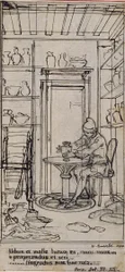 Studio per vignetta-frontespizio in "Principes Generaux pour Servir à l