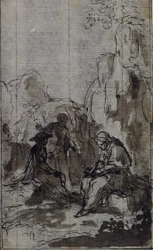 Studio per la vignetta della "Vie du Venerable don Juan de Palafox" dell