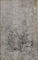 Studio per la vignetta della "Vie du Venerable don Juan de Palafox" dell