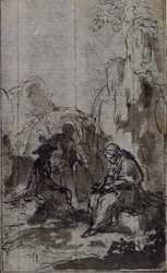 Studio per la vignetta della "Vie du Venerable don Juan de Palafox" dell