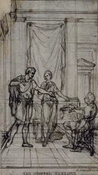 Studio per vignetta nei "Contes Moraux" di Jean François Marmontel