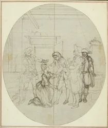 Studio per una seconda edizione, mai pubblicata, de "La Partie de Chasse de Henri IV" di Colle, Atto III, Scena 11