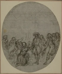 Studio per una seconda edizione, mai pubblicata, de "La Partie de Chasse de Henri IV" di Colle, Atto III, Scena 13
