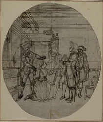 Studio per una seconda edizione, mai pubblicata, de "La Partie de Chasse de Henri IV" di Colle, Atto III, Scena 11