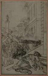 Studio per la Vignetta del "De la Nature des Choses" di Lucrezio, Vol. II, Libro VI