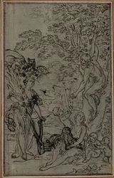 Studio per la vignetta del "De la Nature des Choses" di Lucrezio, Vol. II, Libro V
