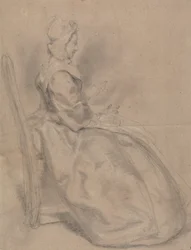 Studio di una signora seduta