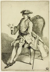Giovane signore seduto
