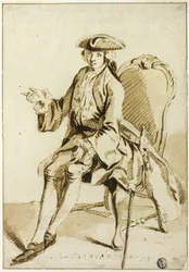 Giovane signore seduto