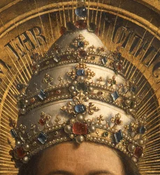 (dettaglio) Dio Padre, pannello centrale dell