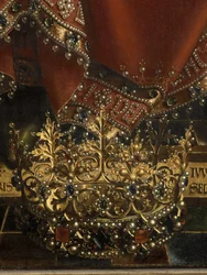 (dettaglio) di Dio Padre, dal Polittico di Gand