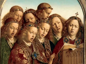 (dettaglio) Angeli cantanti, dall