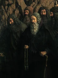 (dettaglio) degli Eremiti, dal lato destro del Polittico di Gand
