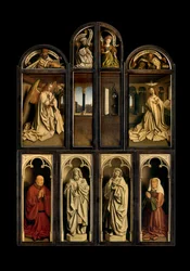 Esterno dei pannelli sinistro e destro della Pala di Gand