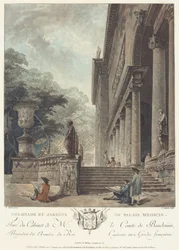 Colonnato e giardini del Palazzo Medici