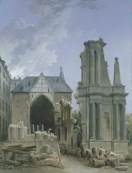 Demolizione della chiesa dei Feuillants in Rue Saint Honoré, c.1804