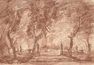 Fontana nel parco, c.1765