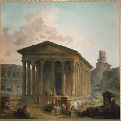 La maison carree a Nimes (olio su tela)