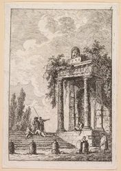 Les Soirées de Rome: LEscalier aux quatre bornes, 1763