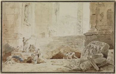 Capriccio romano con cantante di strada