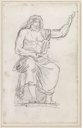 Statua di Giove, seduto [recto]