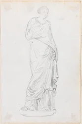 Statua di una donna in toga