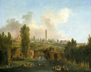 Veduta del parco di Méréville
