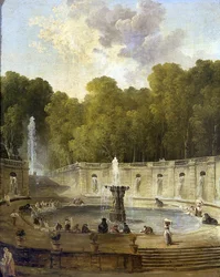 Lavandaie in un parco