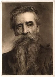 Ritratto di un uomo con barba brizzolata