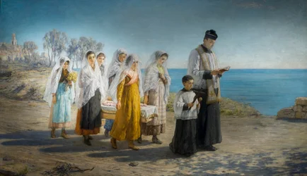 Il funerale di una bambina sulla Riviera