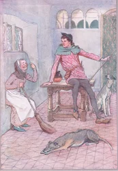 Non hai forse un desiderio sopra il tuo occhio? (illustrazione da Le allegre comari di Windsor, 1910)