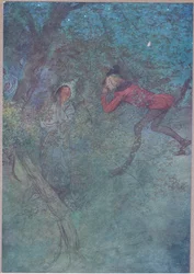 Sono andato da lei e ho gridato Mamma e lei ha gridato Budget, illustrazione da Le allegre comari di Windsor, 1910